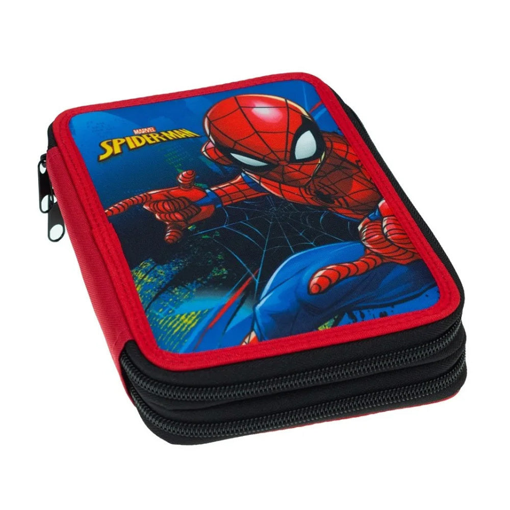 GIM Double Spiderman Blue Net Pencil Case