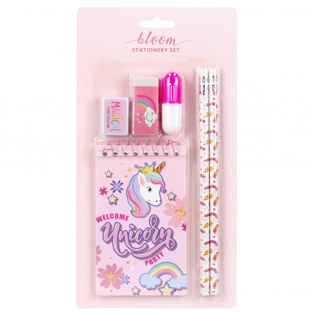 Stationery set Unicorn Party
