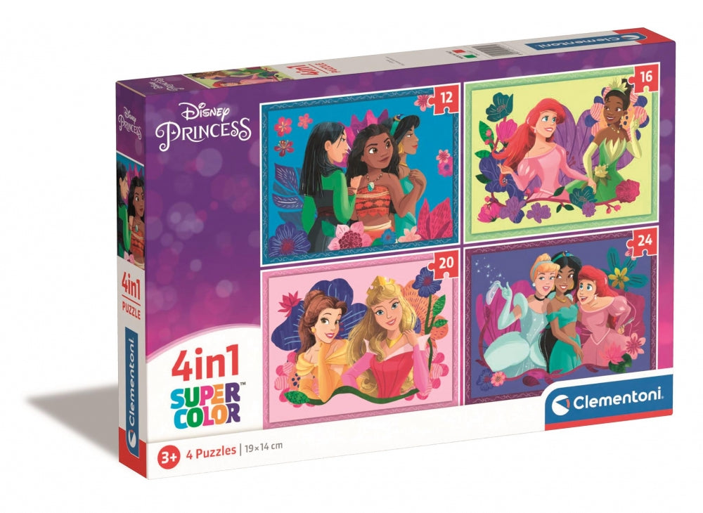 Clementoni Disney Princess 4 In 1 Puzzle