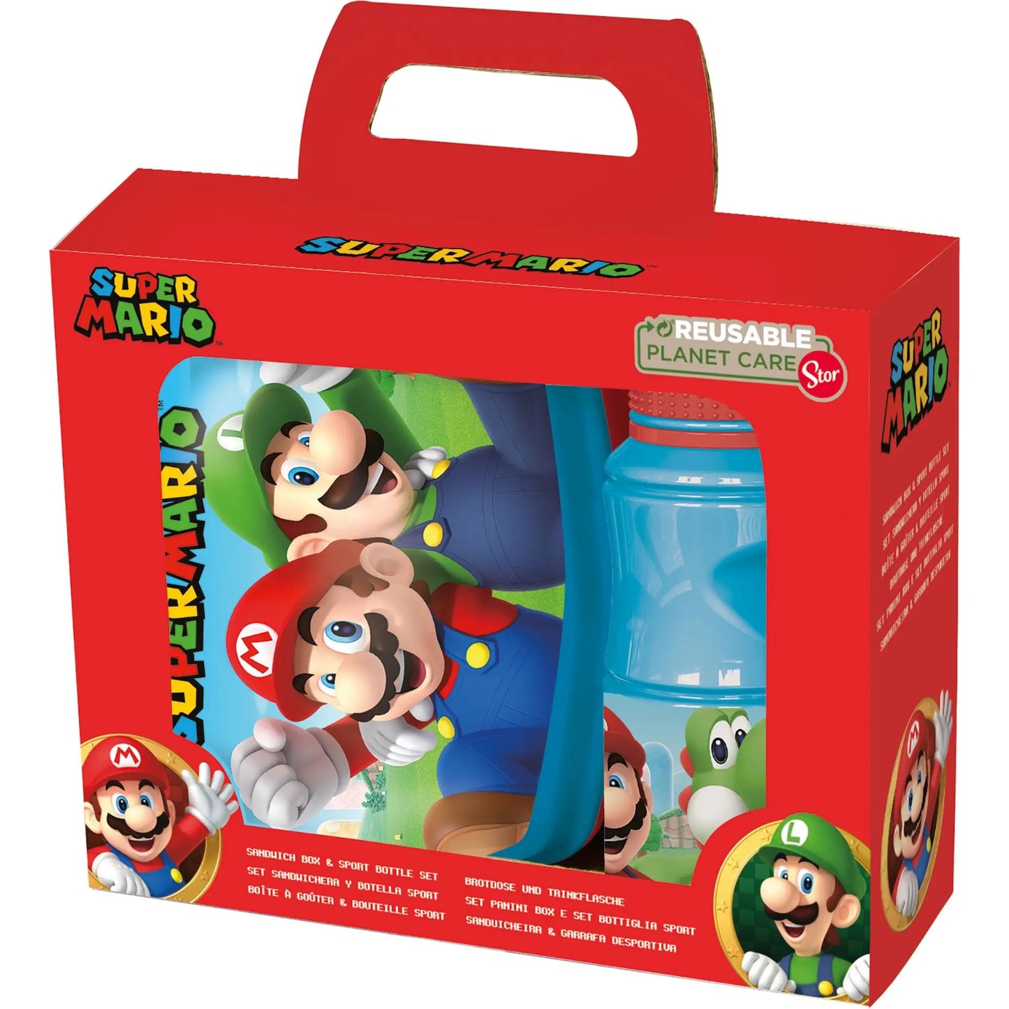 Super Mario Lunch Box And Bottle Set