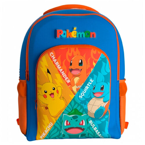 Pokemon Starters Backpack 2 Zip 43cm x 16cm x 29cm