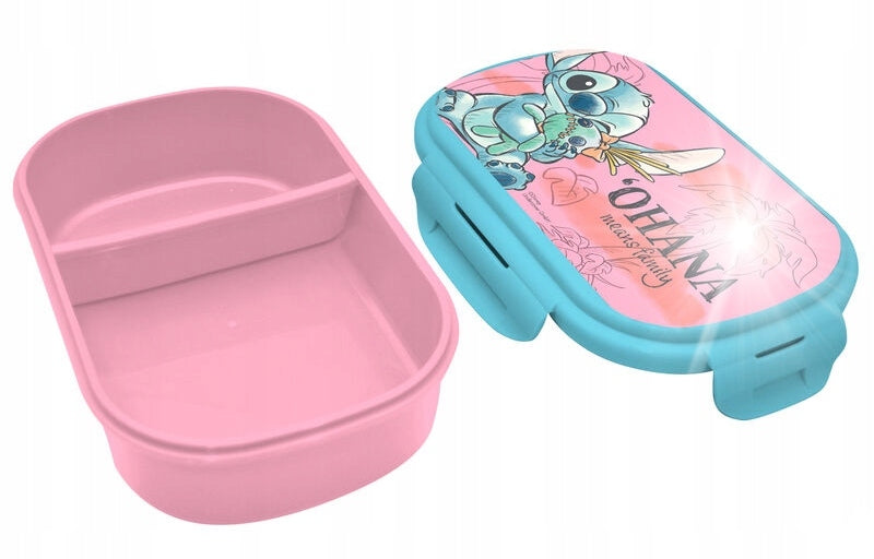 Disney Lilo and Stitch Cheeky Sandwich Box & Cutlery Set