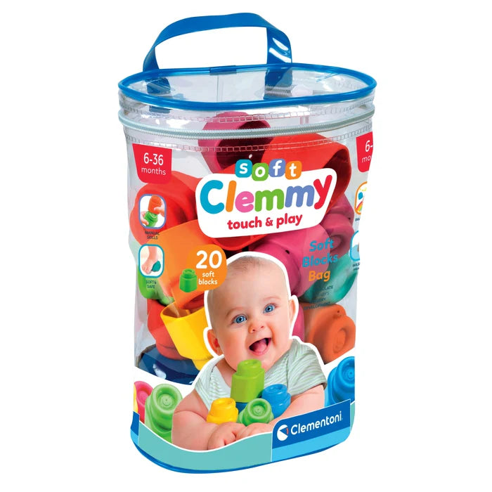 Clementoni Baby Clemmy Soft Blocks 20 pcs Bag
