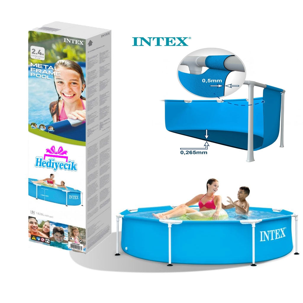 Intex Metal Frame Pool 244X51Cm