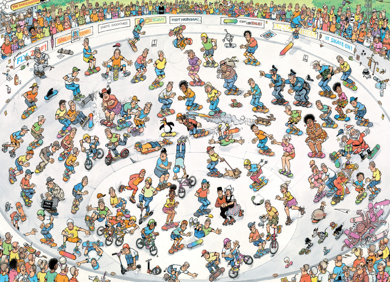 Jan van Haasteren Riding the Skatebowl 2000pcs Puzzle