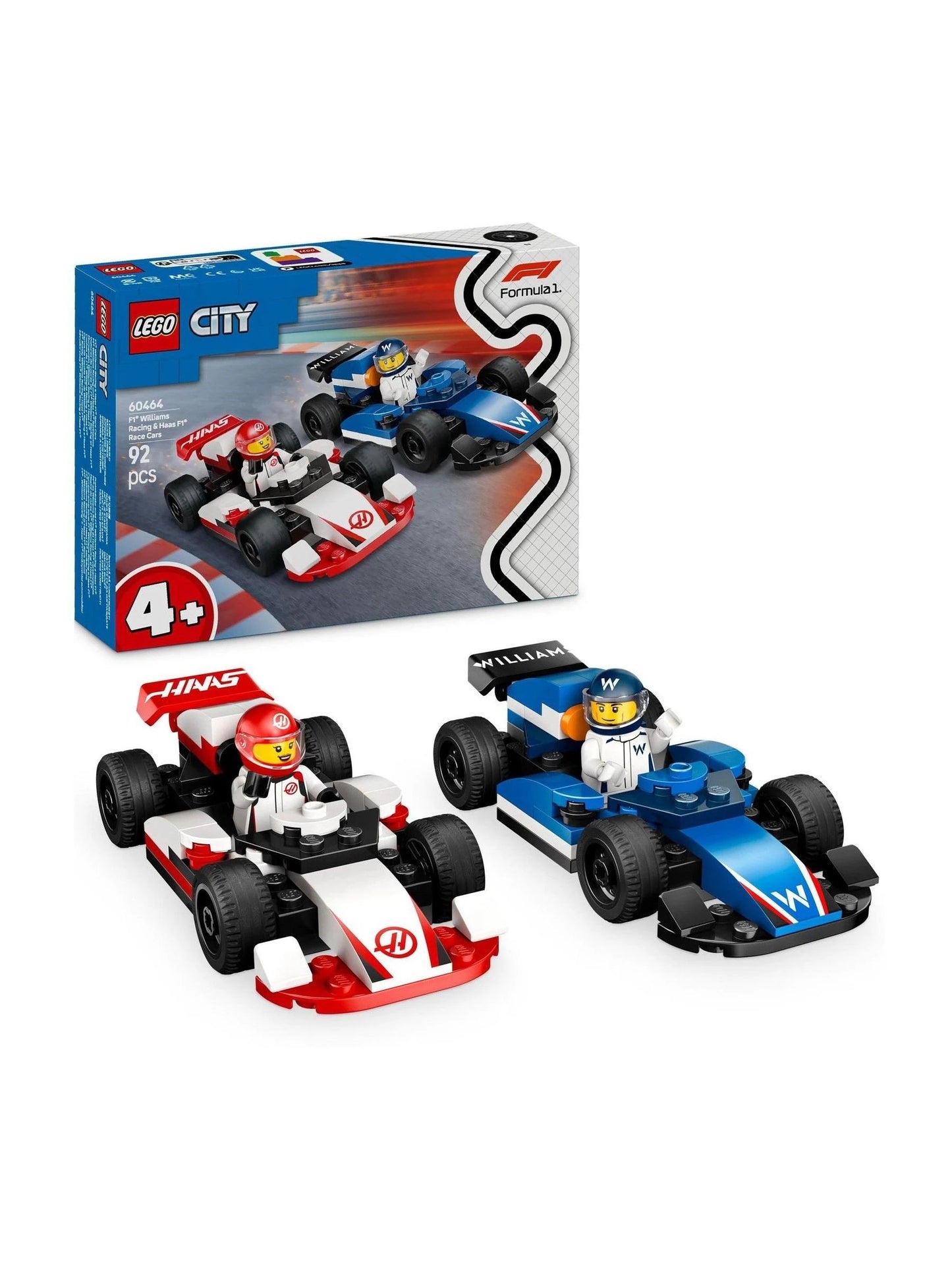 LEGO 60464 F1 Williams Racing & Haas F1 Race Cars