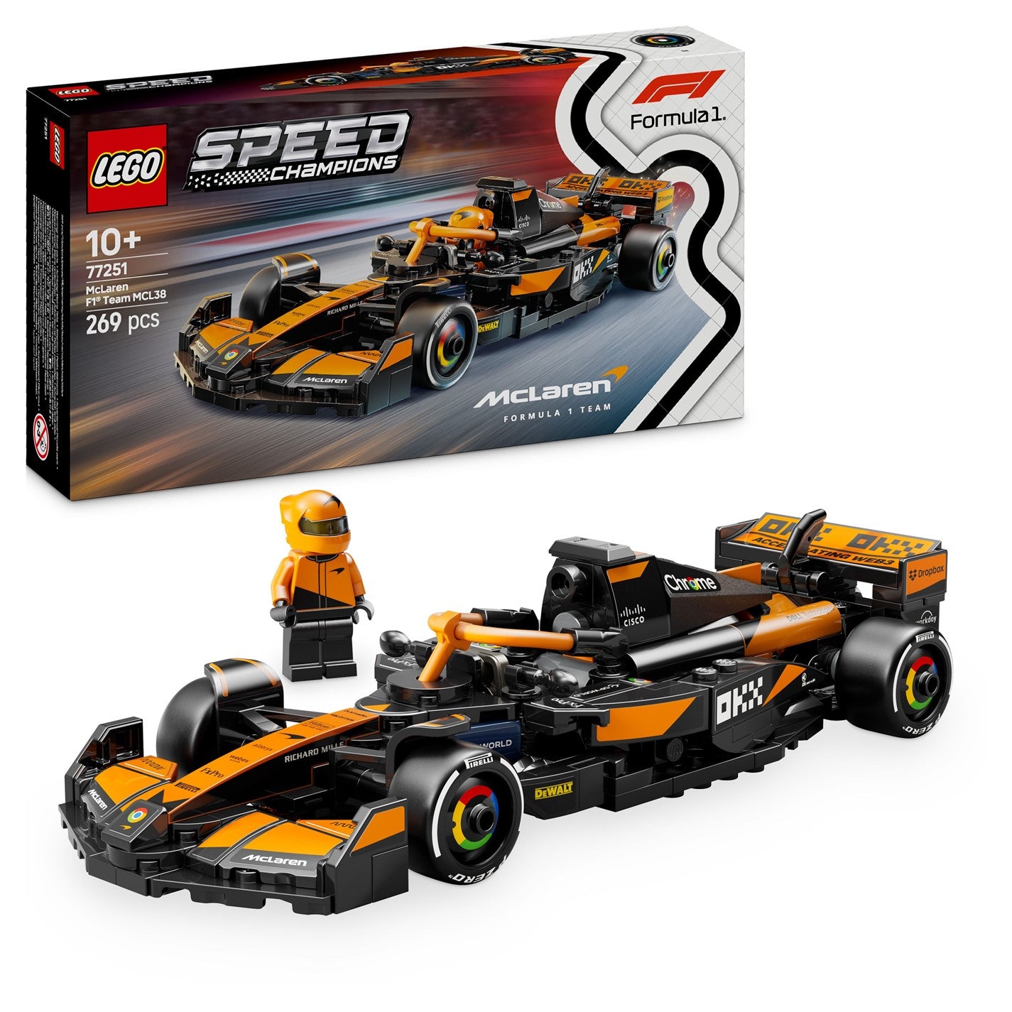 LEGO Speed Champions 77251 McLaren F1 Team MCL38 Race Car