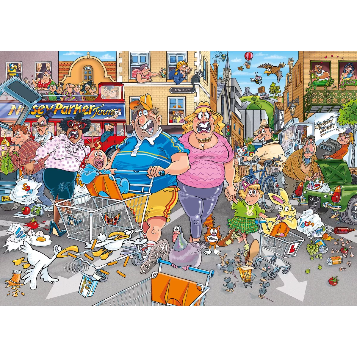 Wasgij Original Puzzle Middle Aisle Madness 1000 Pieces