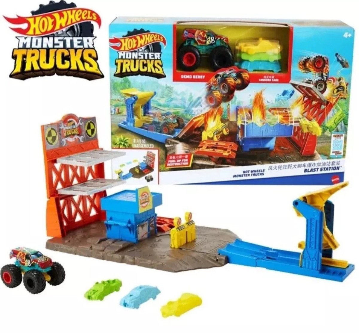 Hot Wheels Monster Trucks Blast Station