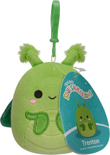 Squishmallows 3.5"" Clip-On Trenton The Praying Mantis, Small