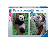 Ravensburger Puzzle Panda And Koala 2 X 500 Pieces