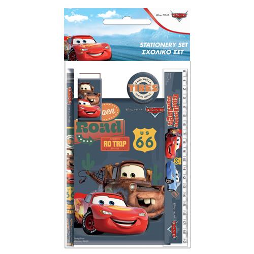 Disney Cars Road stationery set of 5 pieces