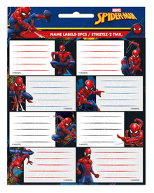 Spiderman School Lables