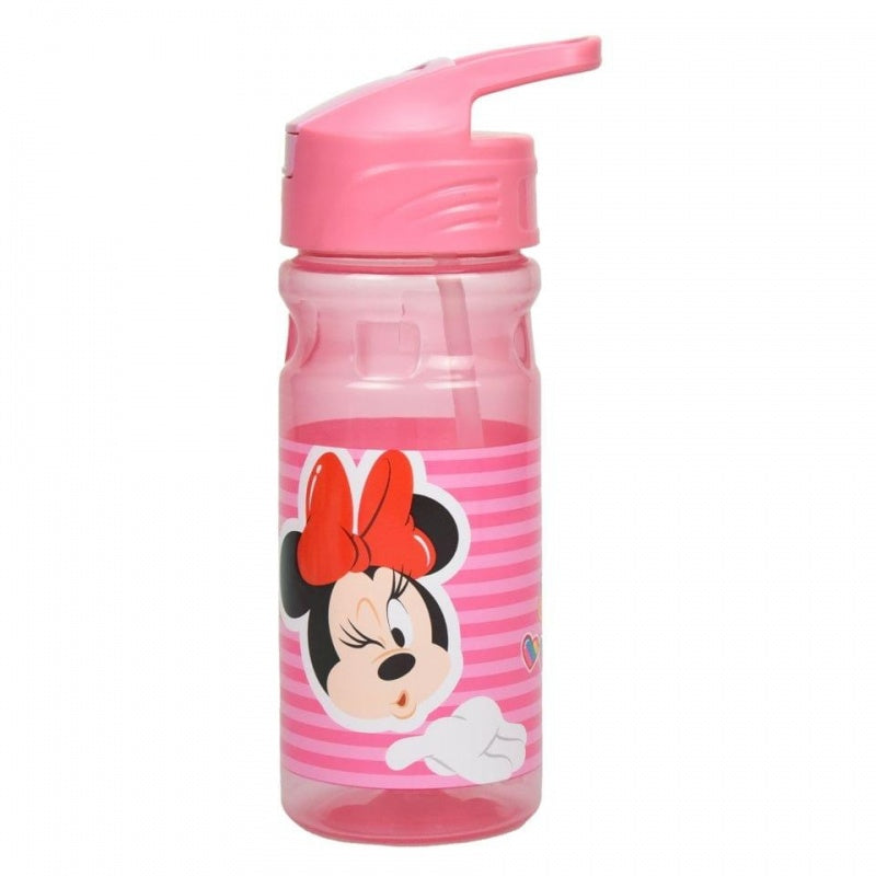 Disney Minnie Wink Plastic Bottle with Straw 500ml