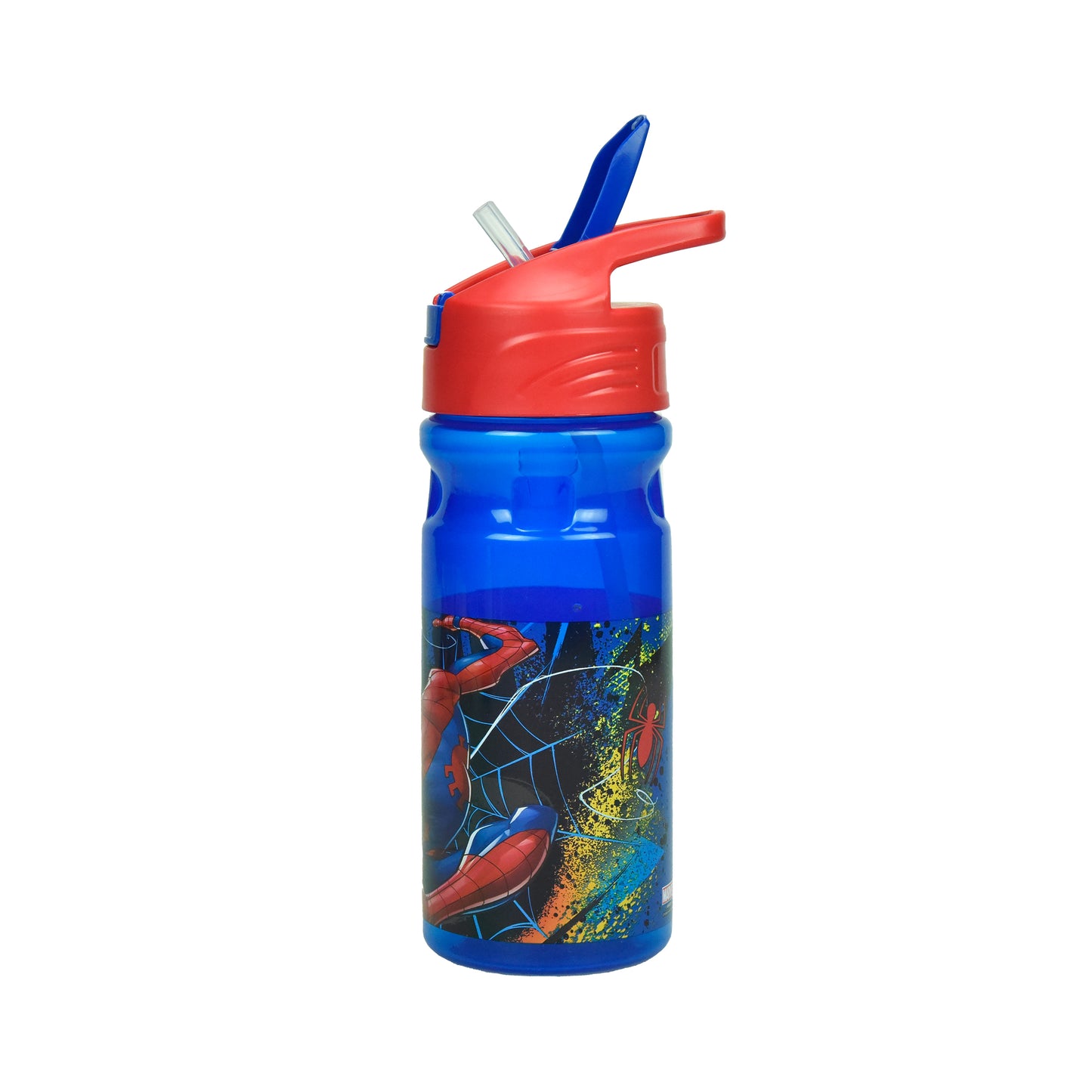 Spiderman Plastic Bottle with Straw 500ml