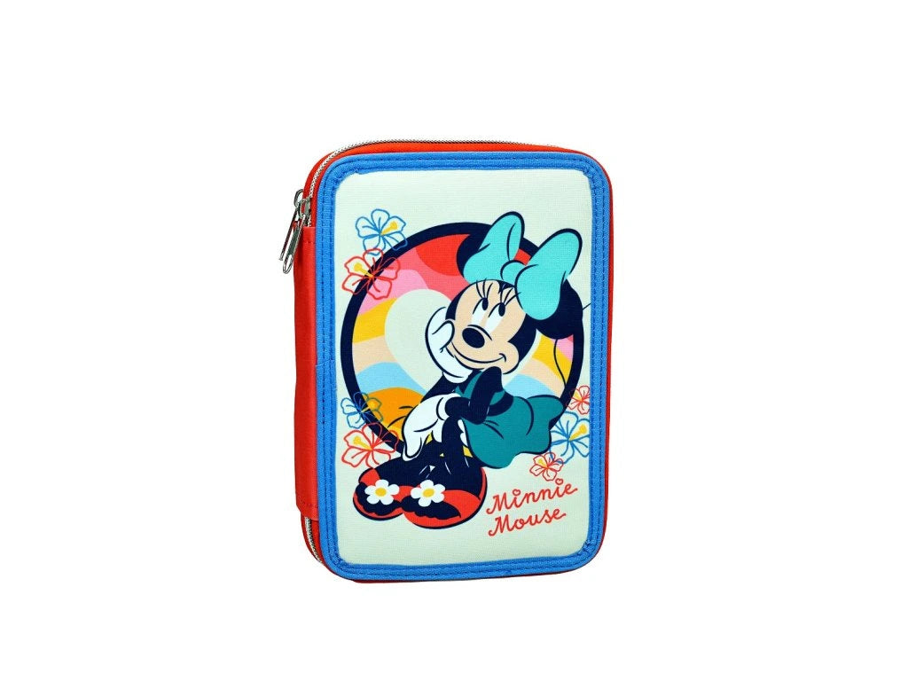 Double Decker Pouch with Filling Disney Minnie Mouse Boho Surf