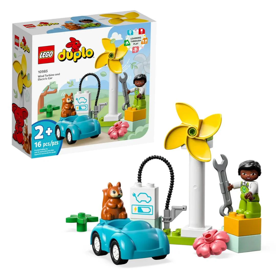 Lego Duplo Wind Turbine and Electric Car
