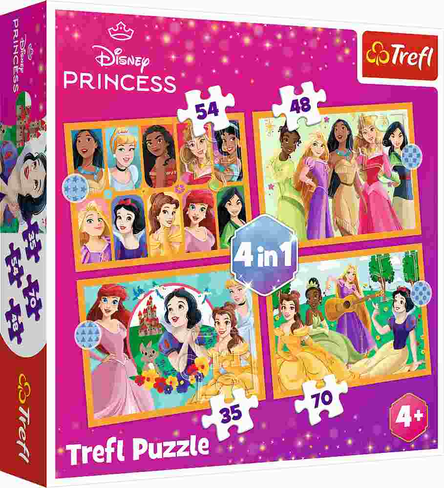 Puzzle Disney Princess 4 In 1