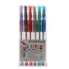 Glitter Gel Pens with Grip 6 Colors