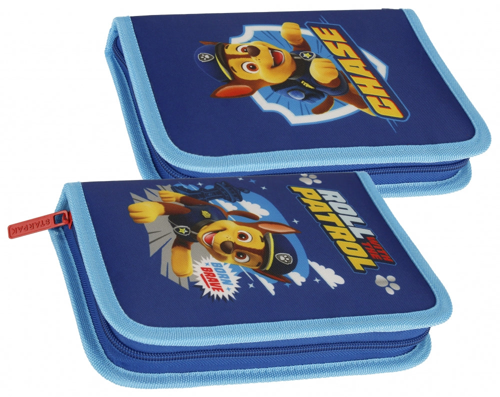 Starpak Paw Patrol pencil case, 1 zipper, 2 extensions, blue,