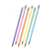 A pencil with an eraser - graphite HB.