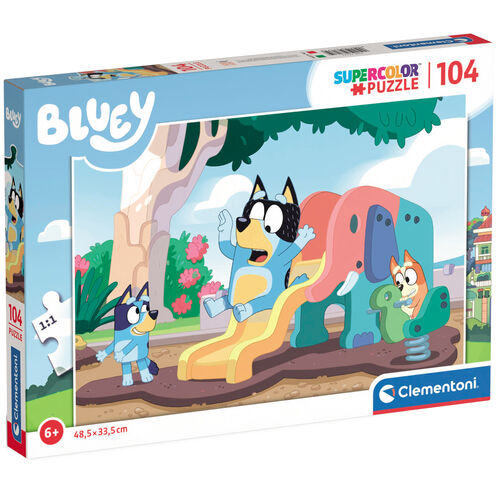Clementoni Jigsaw Puzzle Bluey On The Slide 104 Pcs