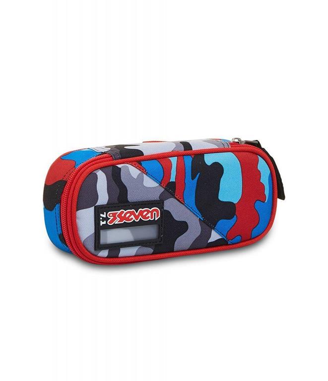 Seven 7.1 Challenge Boy Grey Pencil Case - 10x23x5.5 cm