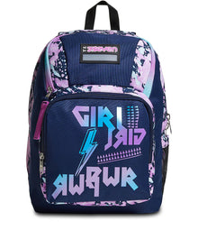 Advanced Seven Drawingpin Girl Backpack 3 Zip with USB Plug
