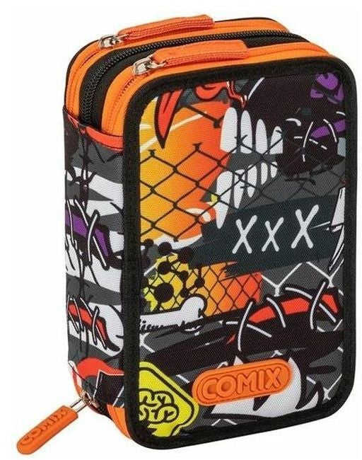 Comix Bright Zombie Boy 3-Zip Pencil Case