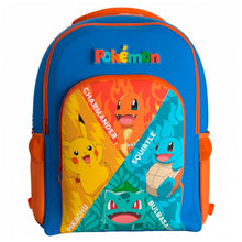 Pokemon Starters Backpack 2 Zip 43cm x 16cm x 29cm