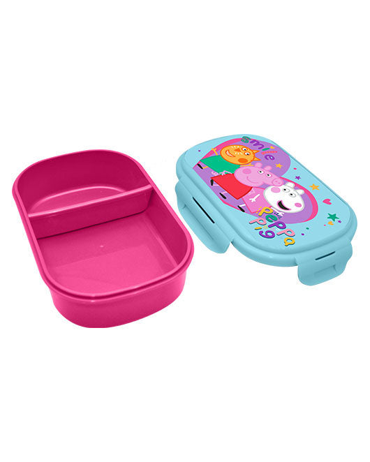 Peppa Pig Smile Sandwich Box & Cutlery Set