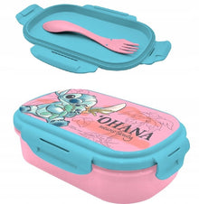 Disney Stitch Lunch Box + Cutlery