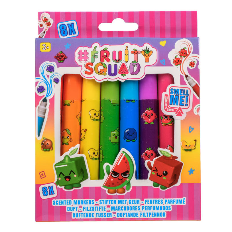 Fruity Squad Scented Markers 8pack