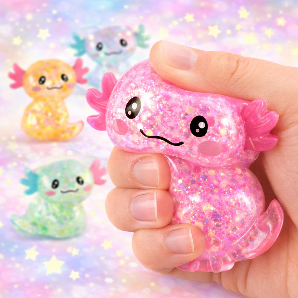 Axolotl Glitter Squishy