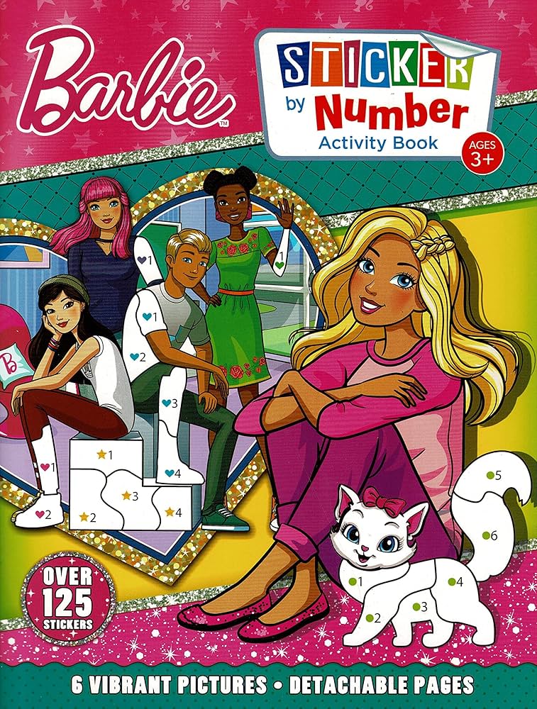 Barbie Sticker By Number Activity Book