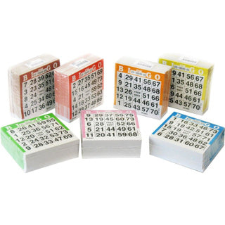 Bingo Cards 500 Sheets Block