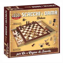 Chess & Draughts Deluxe Wood Set 30x30