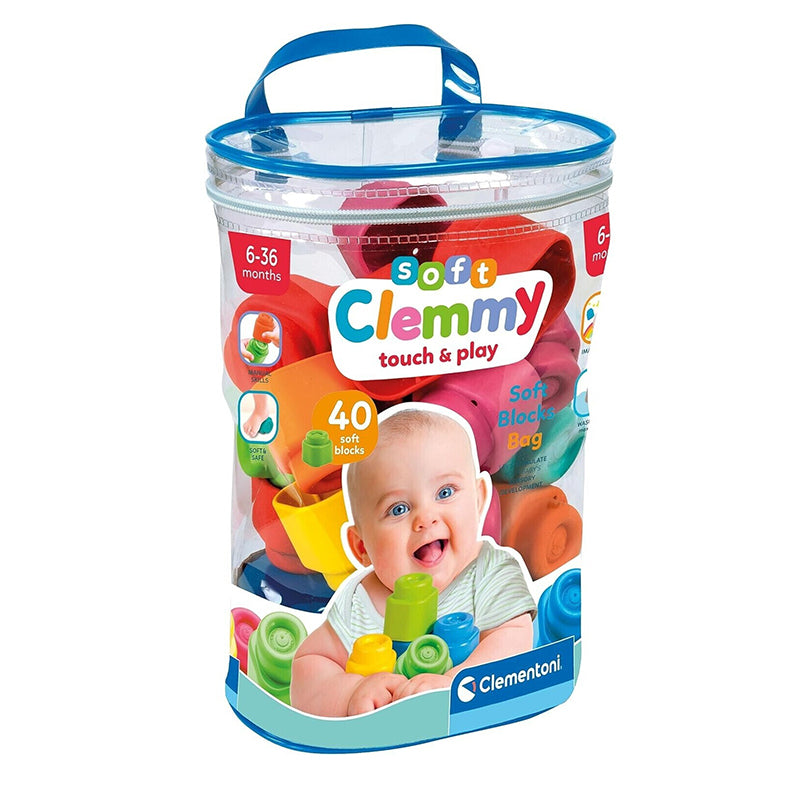 Clementoni Baby Clemmy Soft Blocks 40 pcs Bag