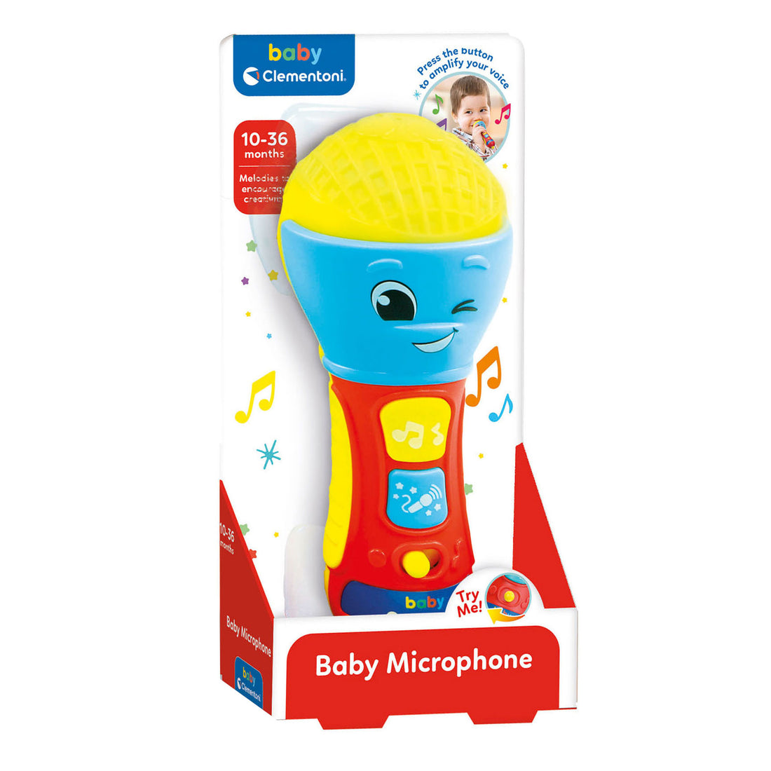 Clementoni Baby Musical Microphone Baby Toy – Popit Kingdom