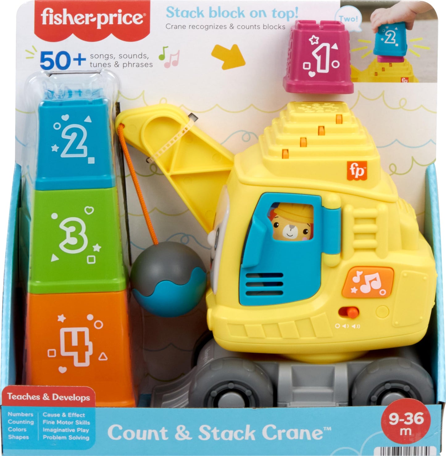 Fisher Price Counting And Stacking Crane