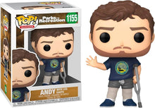 Funko POP! Parks & Recreation Andy with Leg Cast