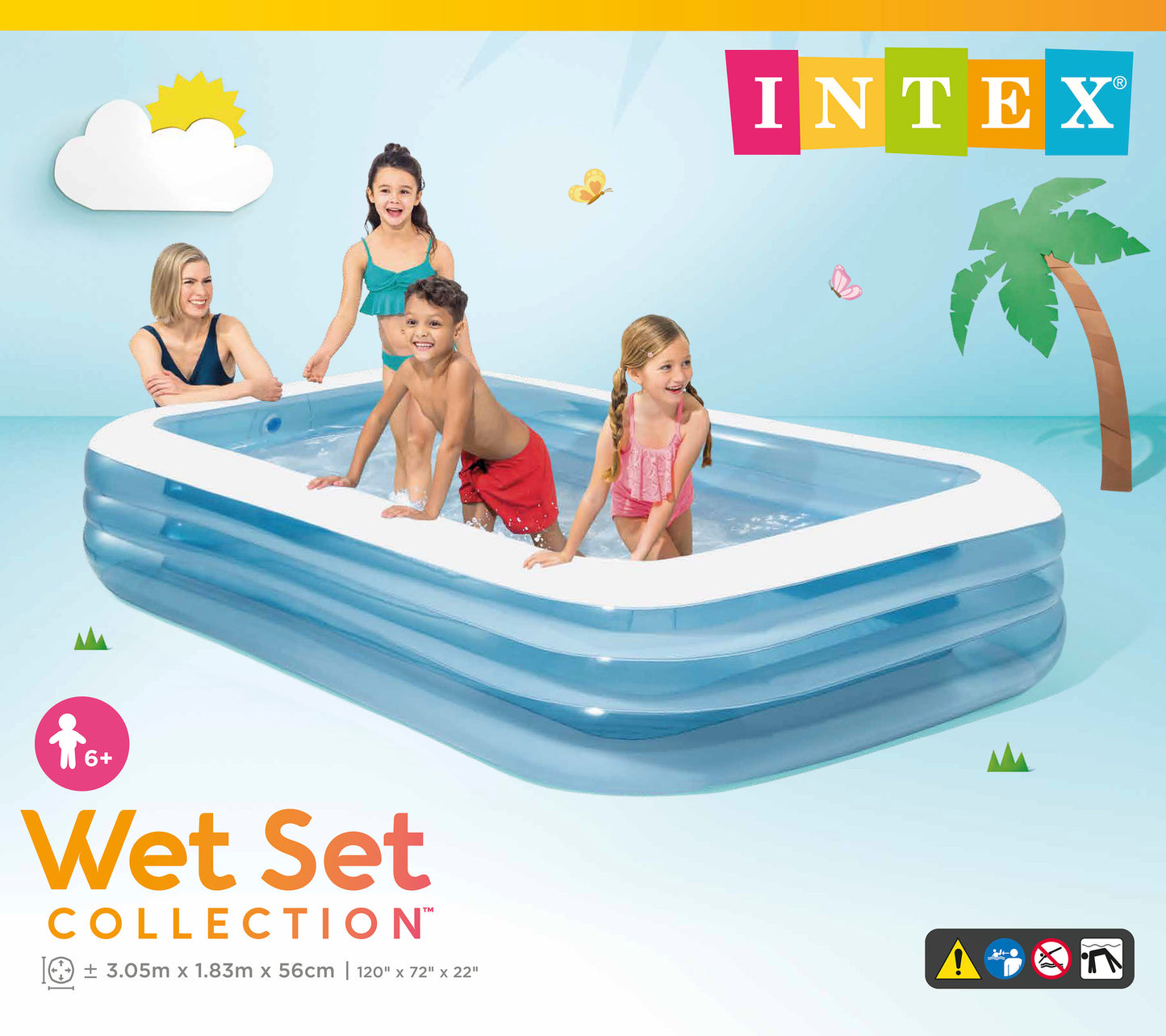 Intex Family Pool 305X183X56Cm