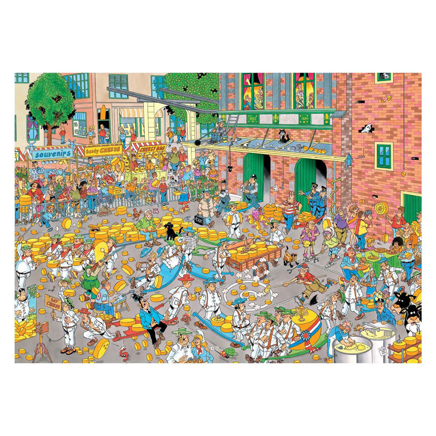Jan van Haastaren The Cheese Market & Sailboat Race 1000pcs 2x1  Puzzle