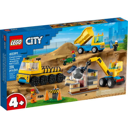 LEGO 60391 CITY Construction Trucks & Wrecking Ball Crane