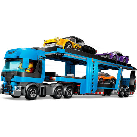 LEGO City 60408 Car Transporter Truck with Sports Cars