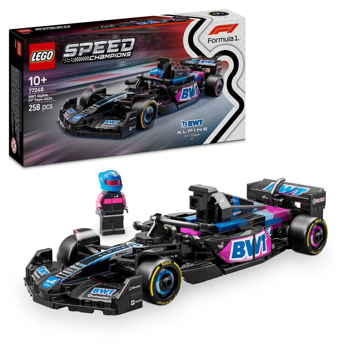 LEGO 77248 Speed Champions BWT Alpine F1 Team A524 Race Car