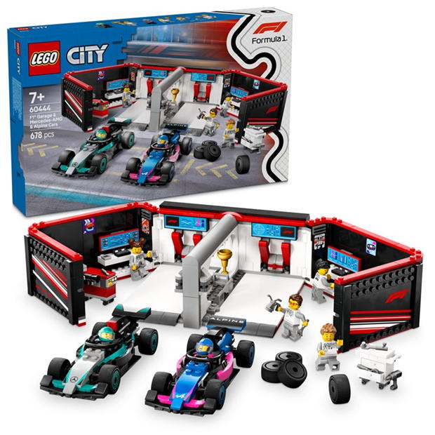 LEGO City 60444 F1 Garage with Mercedes AMG & Alpine Cars