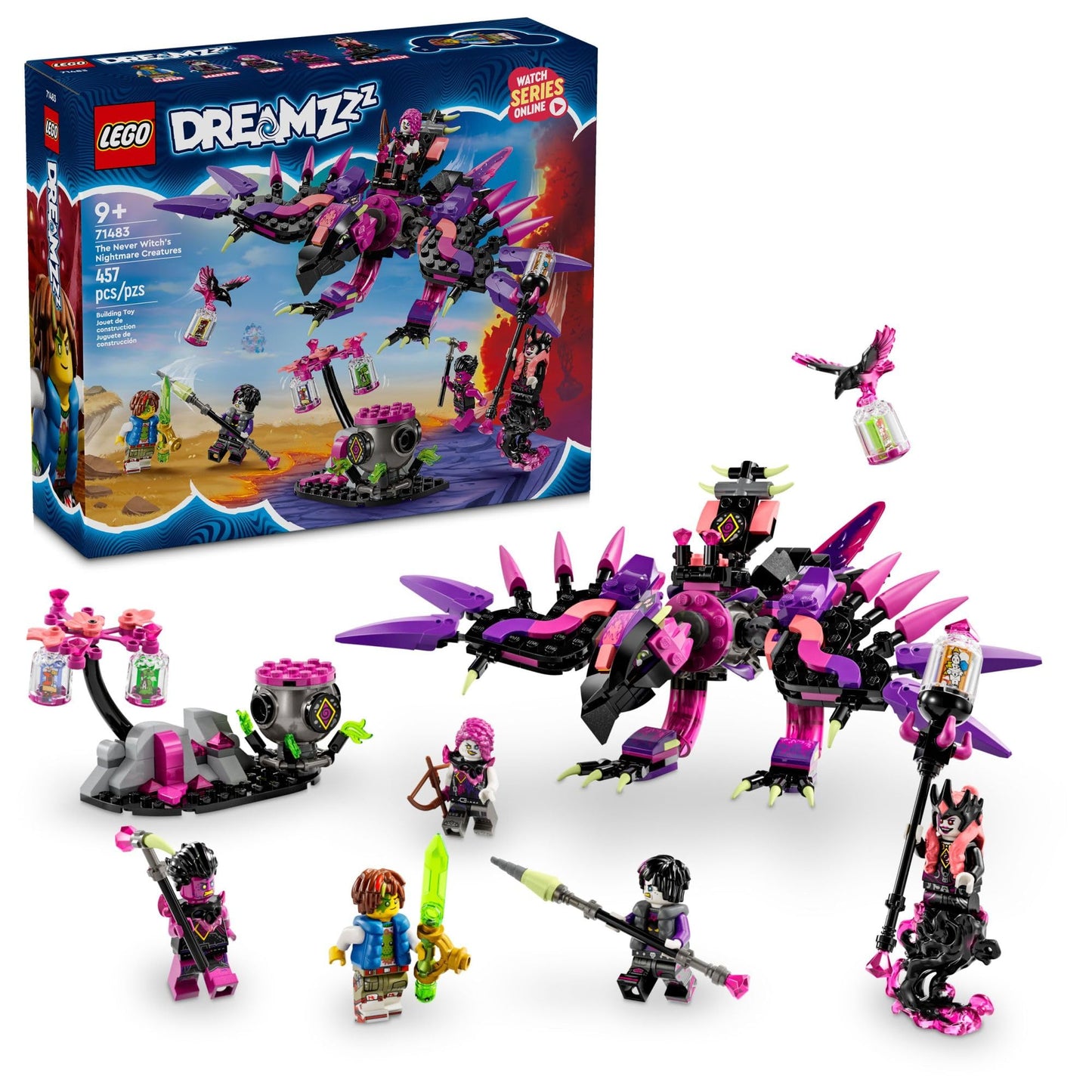 LEGO Dreamzzz 71483 The Never Witchs Nightmare Creatures