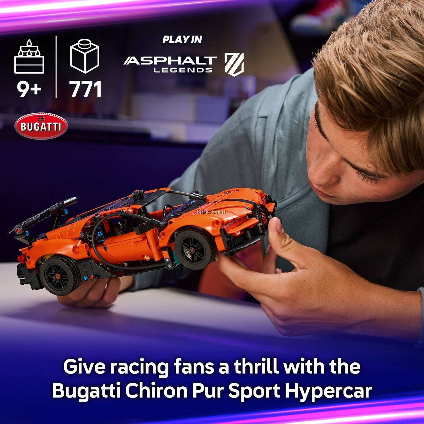 Lego 42222 Techinc Bugatti Chiron Pur Sport Hypercar