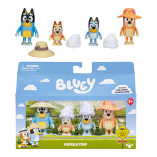Bluey Figure 4 Pack - Family Trip